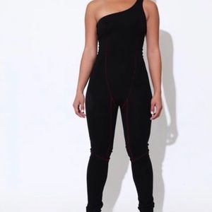 Matte Brand “CAUTION” Jumpsuit